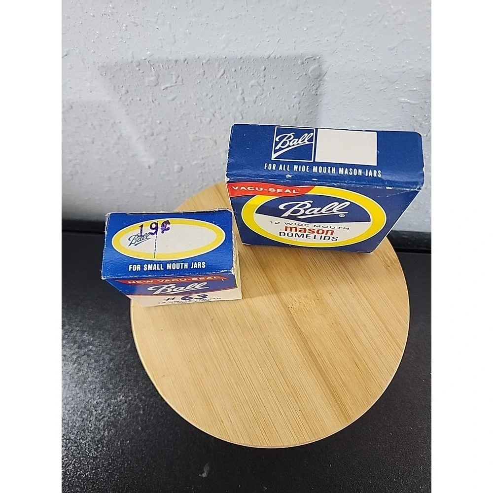 Vintage‎ Ball Canning Lids – Mason Wide Mouth Dome Lids – Box Only Decoration